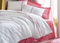 Постельное белье сатин с вышивкой Cotton Box - Majestic Coco Mercan (Турция), евро